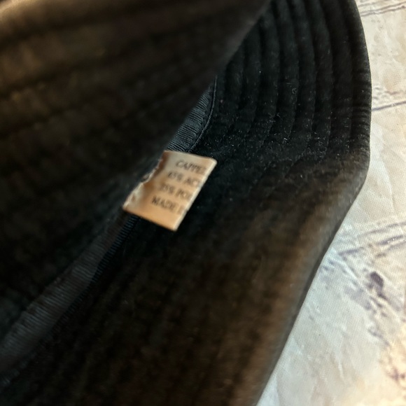 CAPPELLI WOMENS ACRYLIC/POLYESTER BLACK BUCKET HAT - Picture 8 of 8